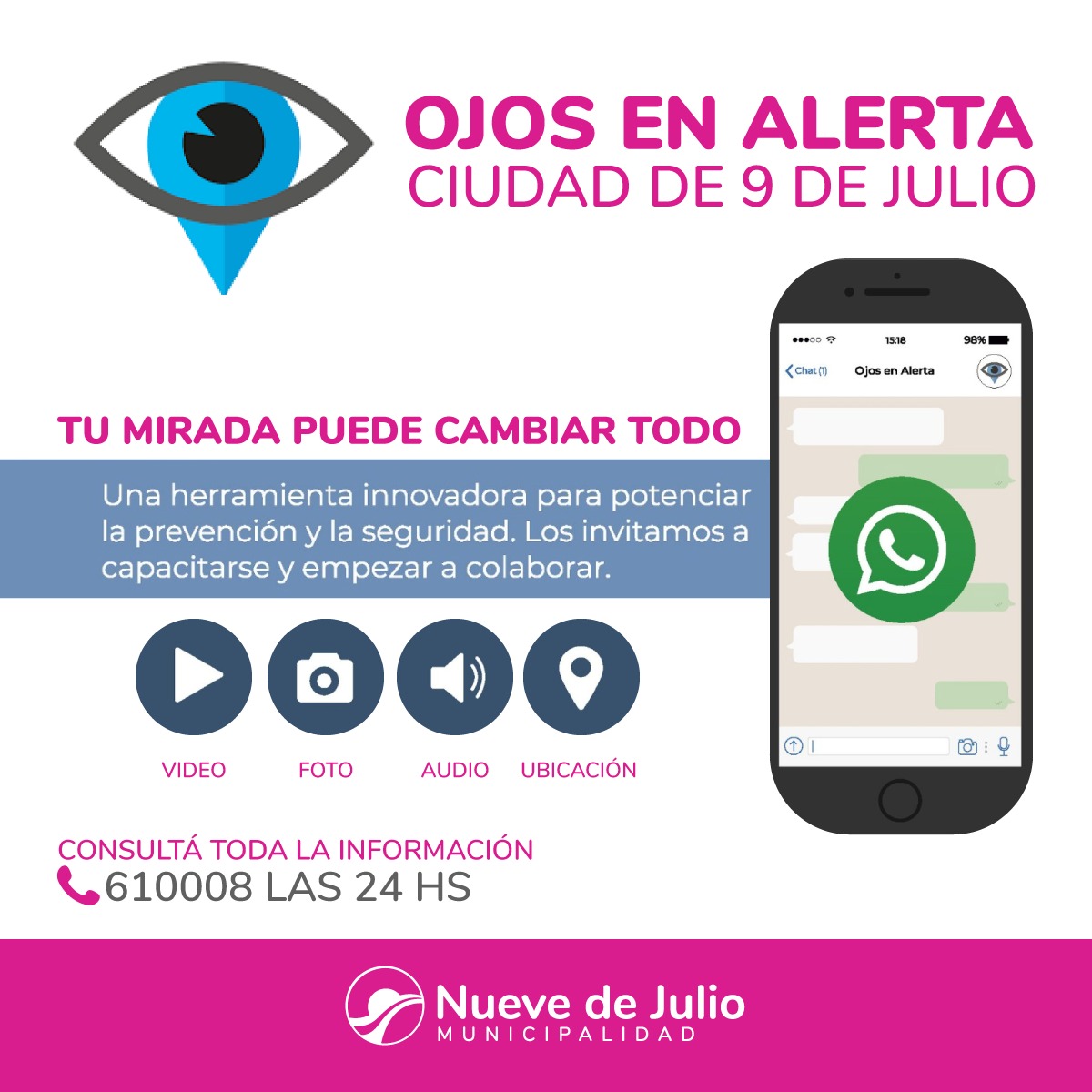  SIGUE VIGENTE EL PROGRAMA “OJOS EN ALERTA” 